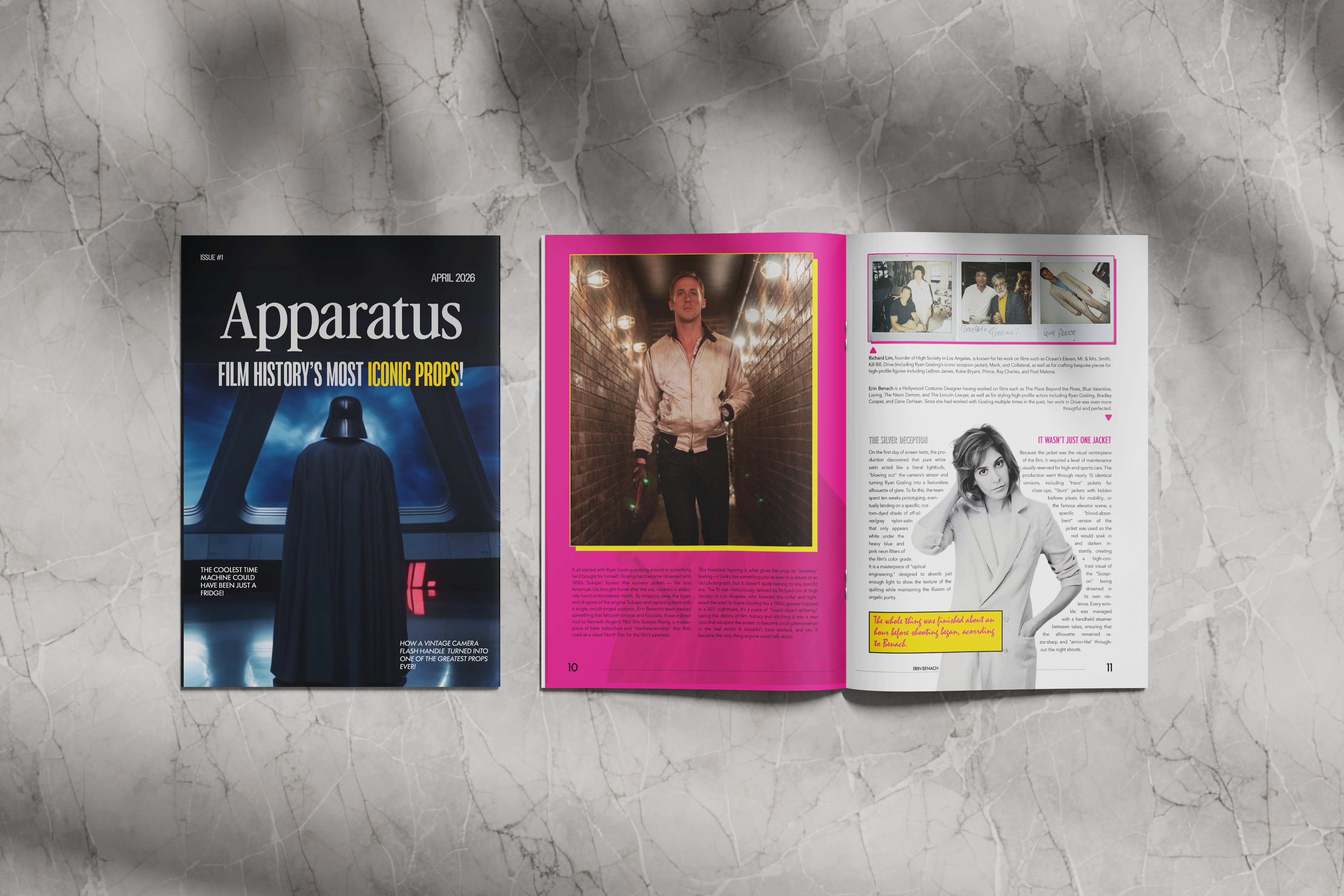Cover beside the Drive scorpion-jacket spread