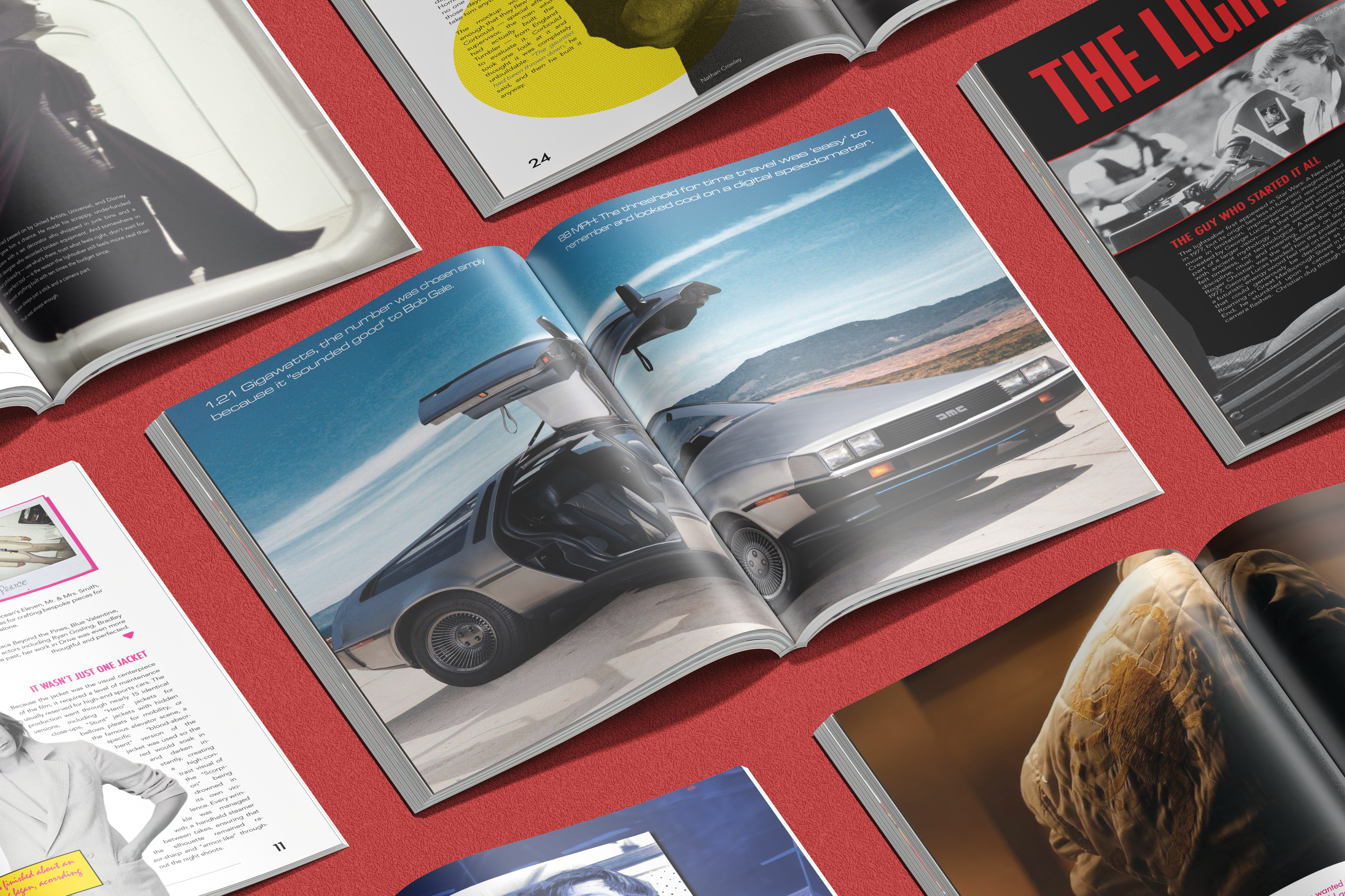 The issue laid out spread by spread