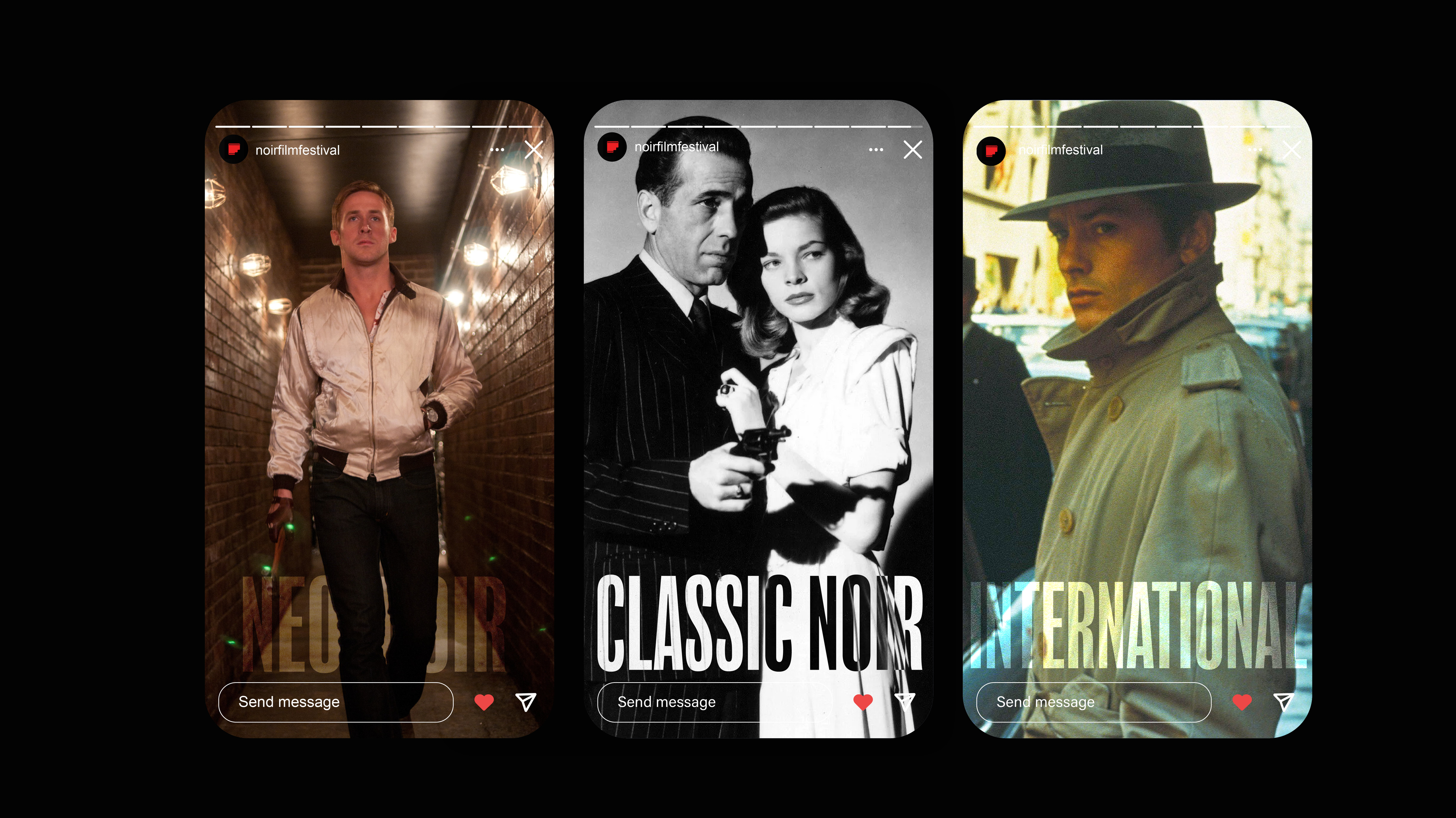 Instagram stories: Neo-noir, Classic noir, International