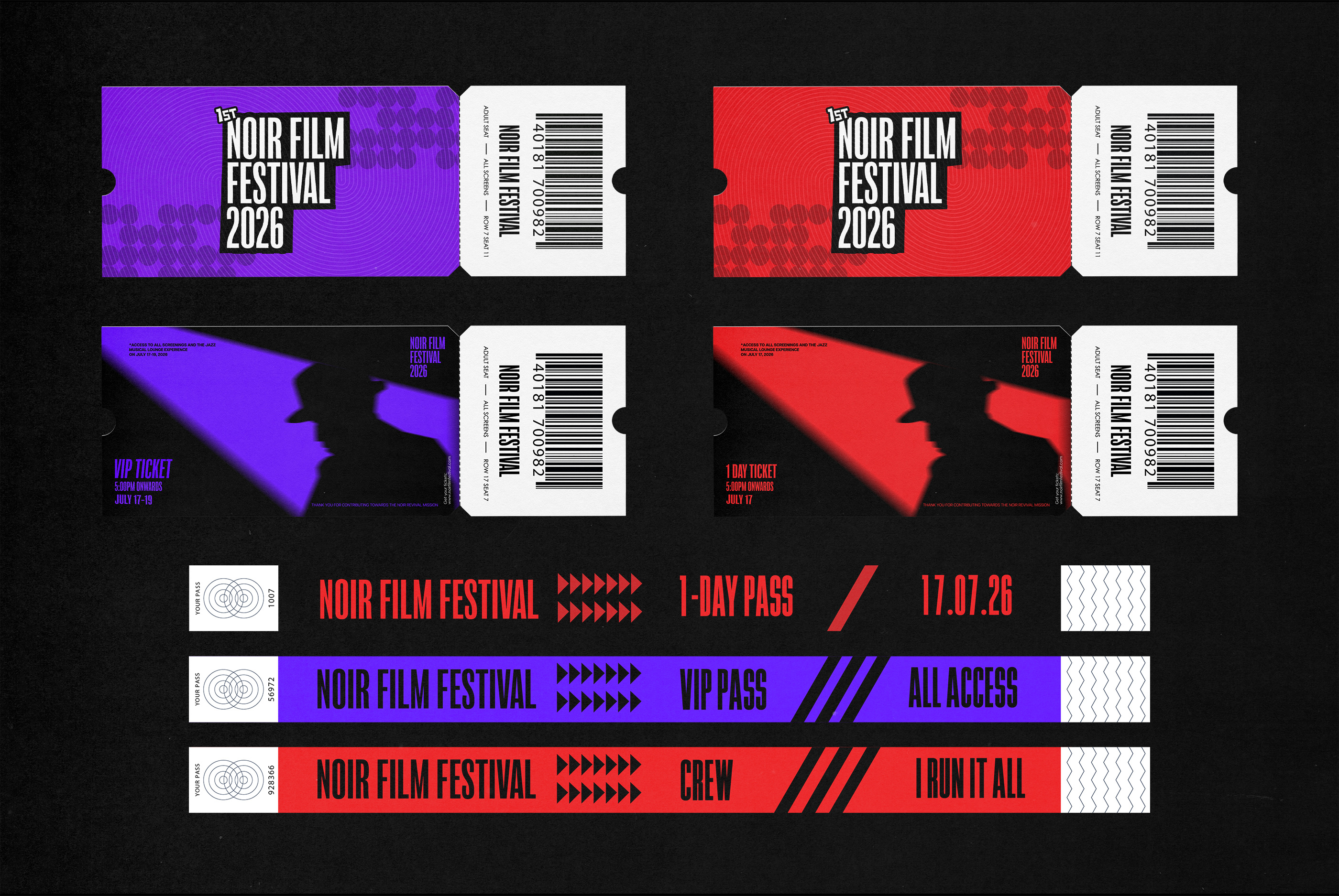 Tickets and wristbands